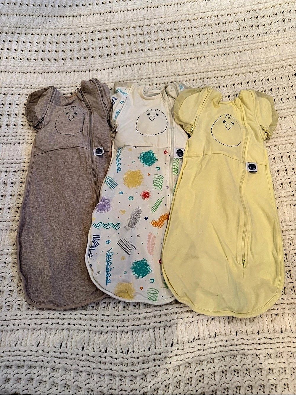 Nested Bean Zen Sack Classic 3-Piece Baby Sleep Sack Set 0-6M